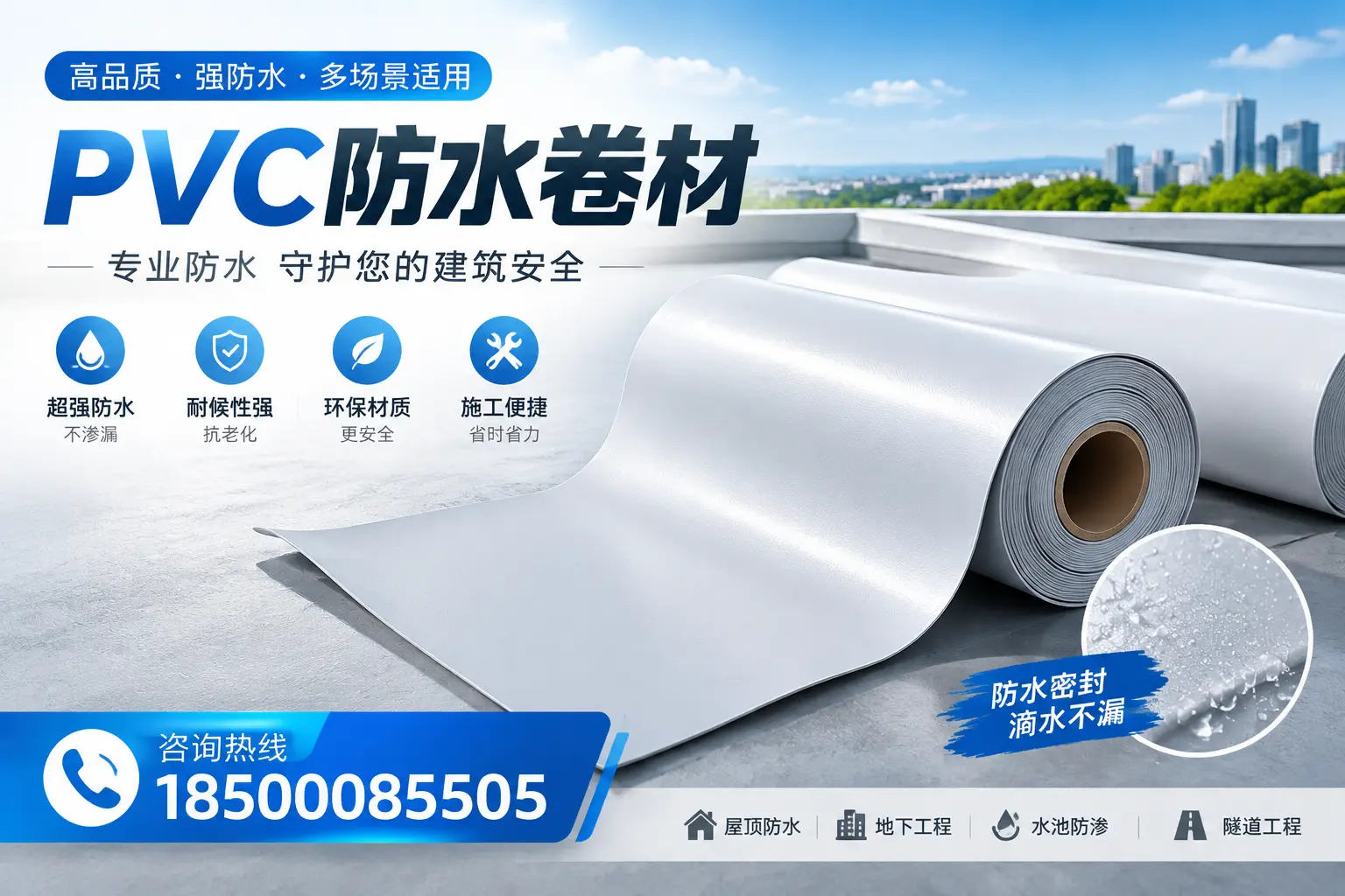 PVC防水卷材的市场竞争分析，昌吉品牌选择参考